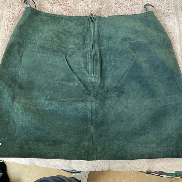 Oasis leather skirt Sz 10 - Picture 2 of 4
